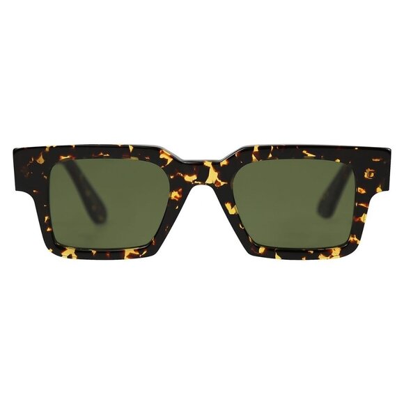 New DANIELLE RATTRAY Havana Square Lenn C02 Sunglasses Women - Picture 2 of 4